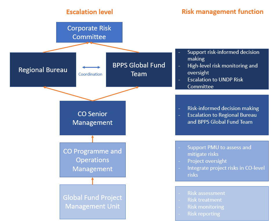 Risk Escalation Flow for GF Projects